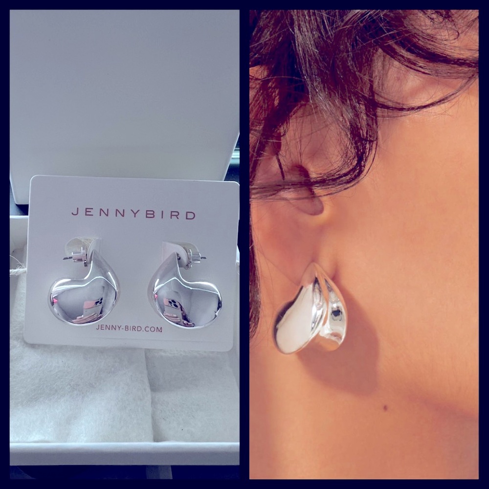 VIRAL ~ JENNYBIRD ~ Nouveaux Puff Earrings ~ Silver ~ Worn Once ~ Jenny Bird